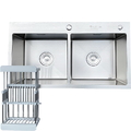 Chậu rửa bát 2 hố cân inox 304 Kagol K8850 304
