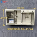 Chậu rửa bát 2 hố lệch inox 304 Kagol K8245 lệch 304