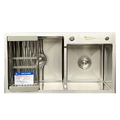 Chậu rửa bát 2 hố lệch inox 304 Kagol K8245 lệch 304