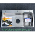 Chậu rửa bát inox 304 1 hố Kagol K8245 304