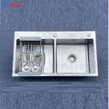 Chậu rửa bát inox 304 2 hố cân Kagol K8245 cân 304