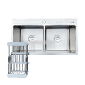 Chậu rửa bát inox 304 2 hố cân Kagol K8245 cân 304