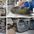 Chậu Rửa Mặt Đặt Bàn Đá Cuội Kanly MAR15Si