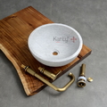 Chậu Rửa Mặt Đặt Bàn Đá Tự Nhiên Kanly MAR13V