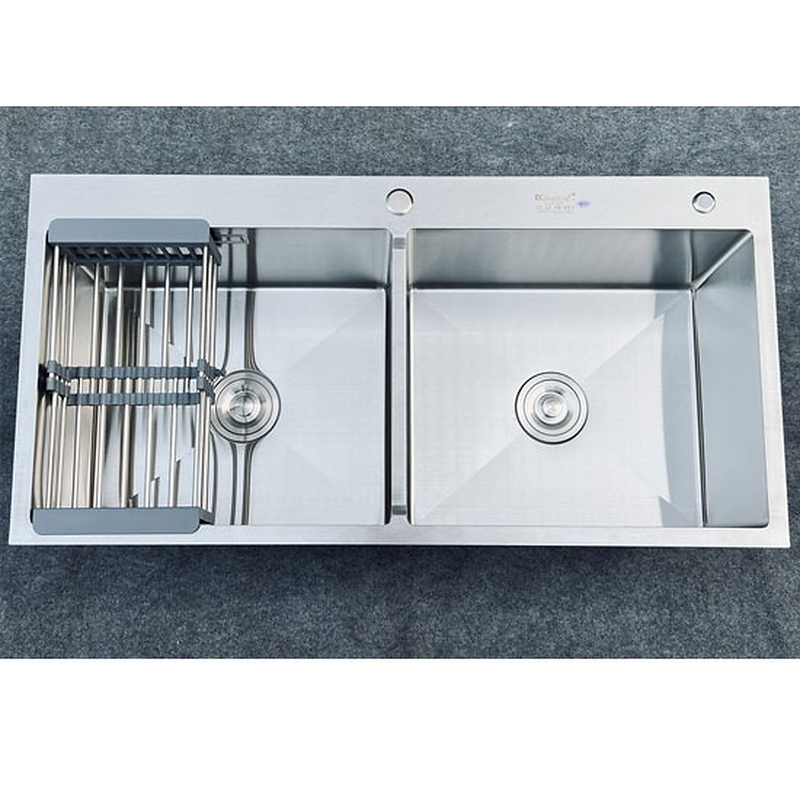 Chậu rửa bát 2 hố cân inox 304 Kagol K10050 304