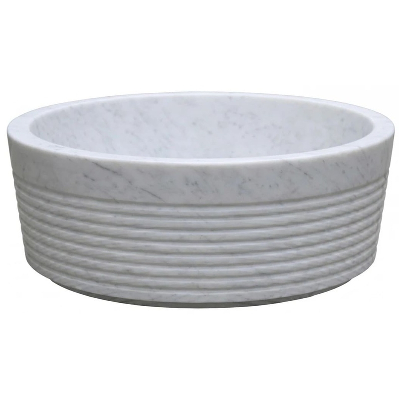 Chậu lavabo bằng đá chạy viền Kanly MAR8E3 