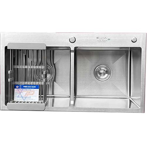 Chậu rửa bát inox 304 2 hố cân Kagol K8245 BT cân 304