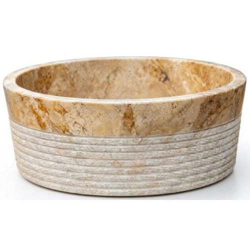 Chậu lavabo bằng đá chạy viền Kanly MAR8E4