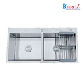 Chậu rửa bát 2 hố cân inox 304 Kagol K10050 304