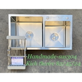 Chậu rửa bát 2 hố lệch inox 304 Kagol K8245 BT lệch 304