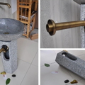 Chân Đặt Lavabo Đá Cuội Nguyên Khối Kanly TD17