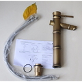 Vòi Lavabo Nóng Lạnh Bằng Đồng Hình Đốt Tre Kanly GCA02