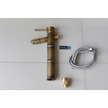 Vòi Lavabo Nóng Lạnh Bằng Đồng Hình Đốt Tre Kanly GCA02