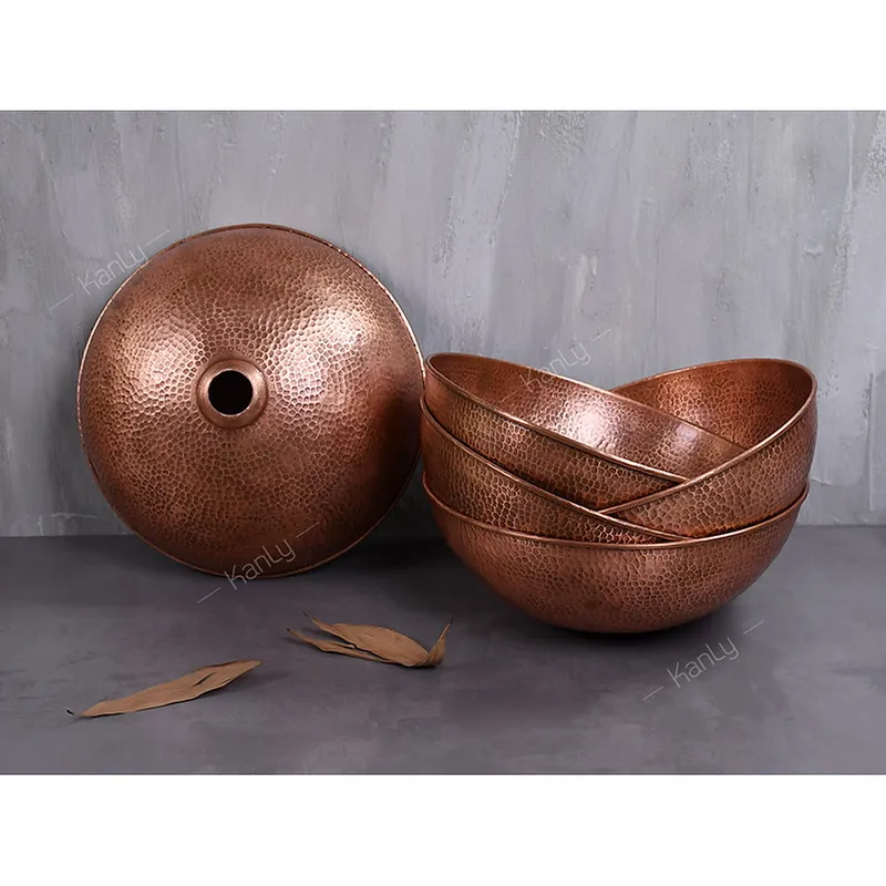 Chậu lavabo đặt bàn bằng đồng Kanly BL0222 (RSC201V)