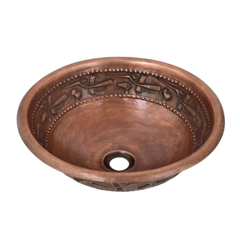 Chậu lavabo hoa văn chim Lạc trống đồng Đông Sơn Kanly BL2622