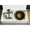 Bộ Chậu Lavabo Treo Tường Bằng Đồng Cổ Điển Kanly DL2911B (GCL09B) 