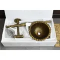 Bộ Chậu Lavabo Treo Tường Bằng Đồng Cổ Điển Kanly DL2911B (GCL09B) 