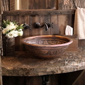 Chậu lavabo hoa văn chim Lạc trống đồng Đông Sơn Kanly BL2622