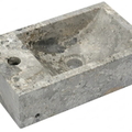 Chậu lavabo bằng đá treo tường/đặt bàn đá vàng dăm Kanly MAR9M011
