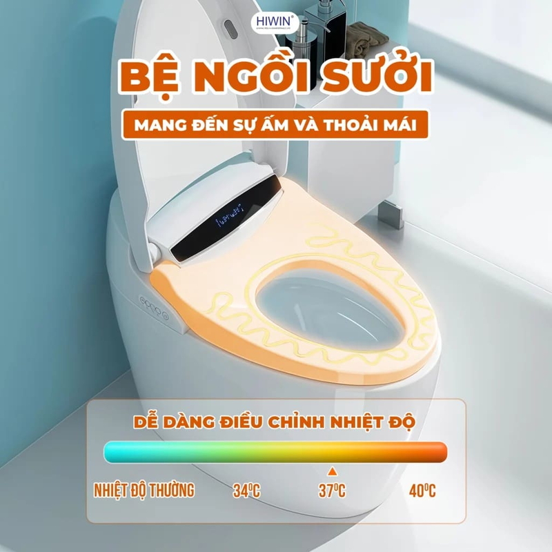 Bồn cầu thông minh két nước âm HIWIN MT-333X