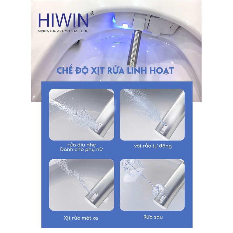 Bồn cầu thông minh cao cấp HIWIN MT-666