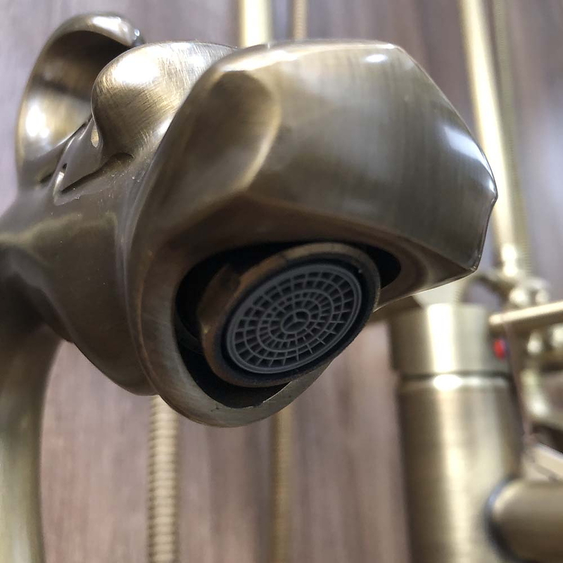 Vòi lavabo nóng lạnh bằng đồng cổ điển Kanly GCA10