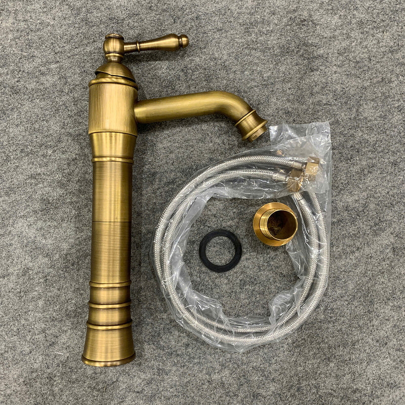 Vòi lavabo nóng lạnh bằng đồng cổ điển Kanly GCA13