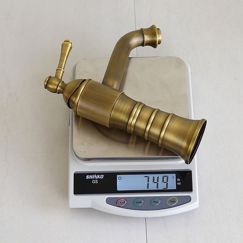 Vòi lavabo nóng lạnh bằng đồng cổ điển Kanly GCV13