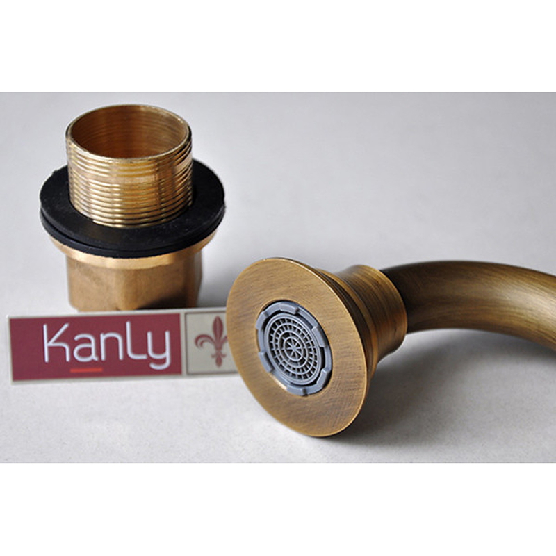 Vòi rửa bát nóng lạnh đồng cổ điển Kanly GCC06