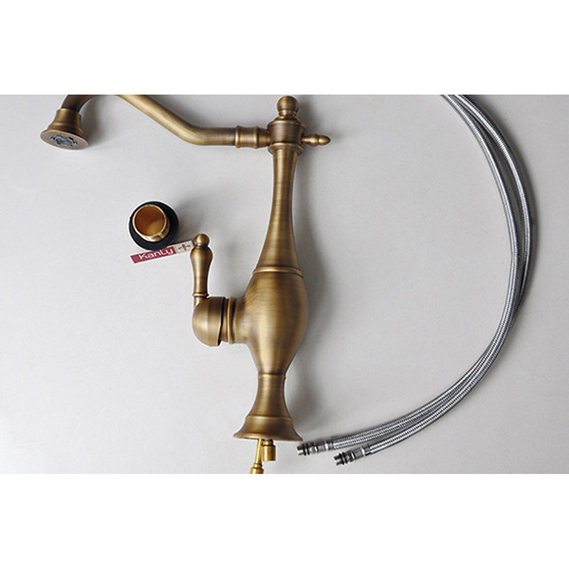 Vòi rửa bát nóng lạnh đồng cổ điển Kanly GCC06