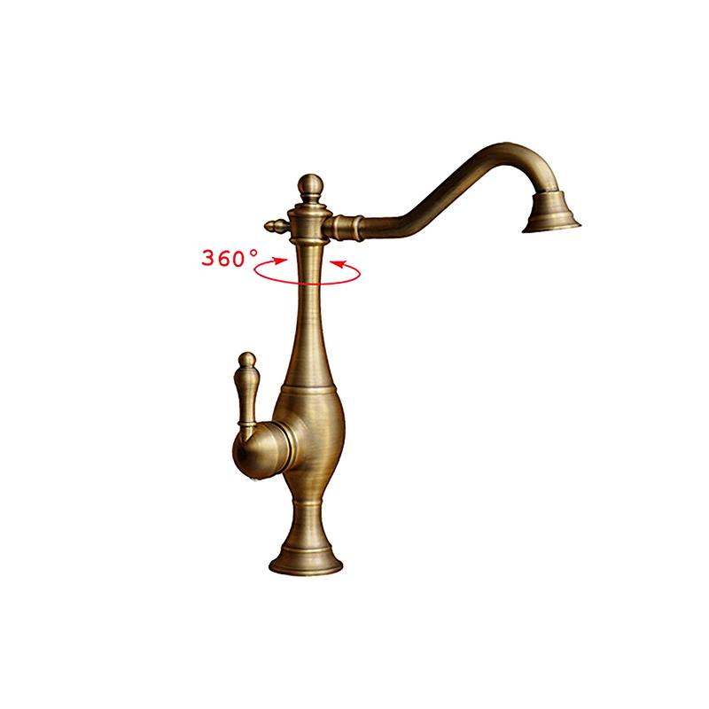 Vòi rửa bát nóng lạnh đồng cổ điển Kanly GCC06