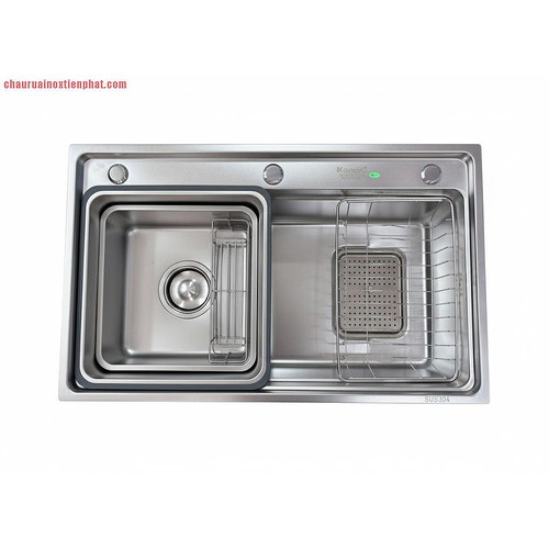 Chậu rửa bát inox 304 1 hố Kagol K7546BT 304
