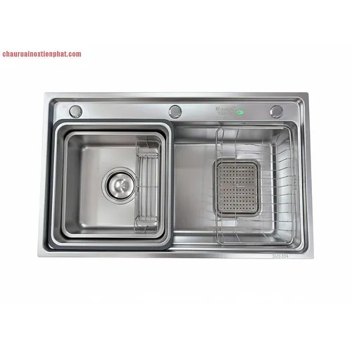 Chậu rửa bát inox 304 1 hố Kagol K7546BT 304