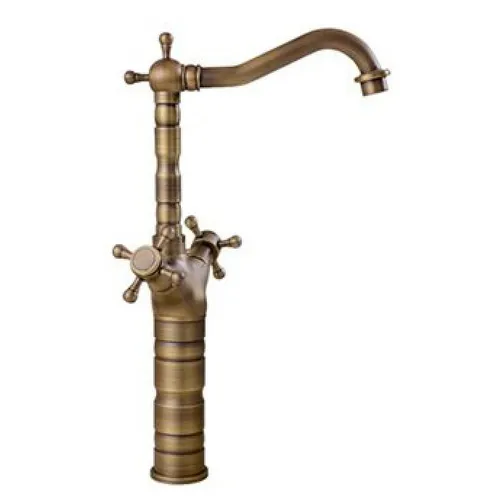 Vòi lavabo nóng lạnh bằng đồng cổ điển Kanly GCA01