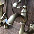 Vòi lavabo nóng lạnh bằng đồng cổ điển Kanly GCA09