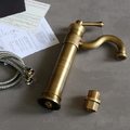 Vòi lavabo nóng lạnh bằng đồng cổ điển Kanly GCA16