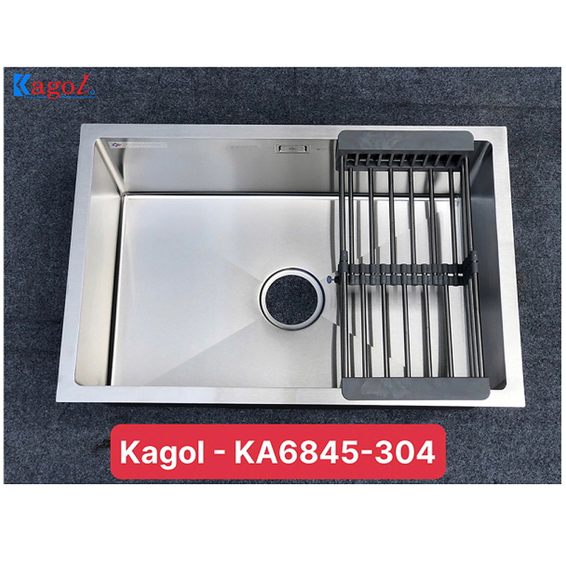 Chậu rửa bát inox 304 1 hố Kagol KA6845