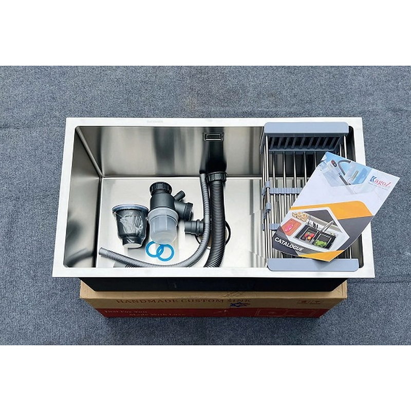 Chậu rửa bát inox 304 1 hố Kagol KA7545