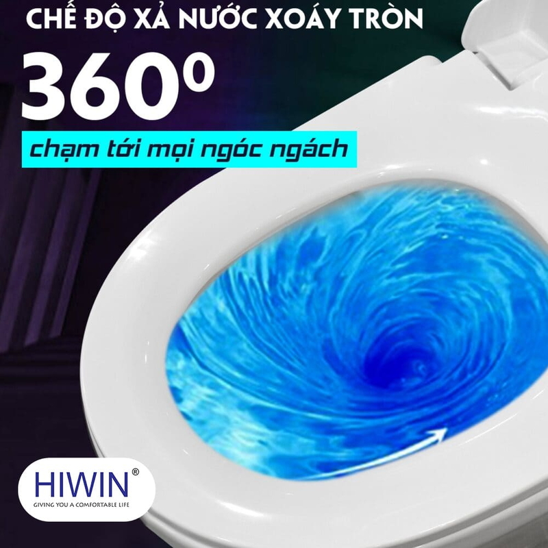 Bồn cầu nguyên khối cao cấp HIWIN MT-212W