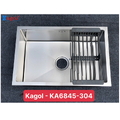Chậu rửa bát inox 304 1 hố Kagol KA6845
