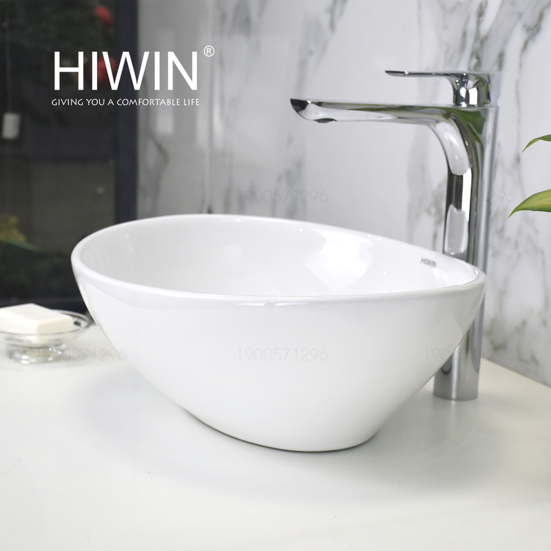 Chậu rửa mặt dương bàn lavabo đặt bàn cao cấp HIWIN LP-8020