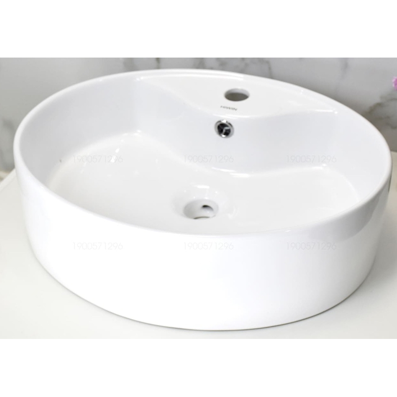 Chậu rửa mặt dương bàn lavabo đặt bàn cao cấp HIWIN LP-8085