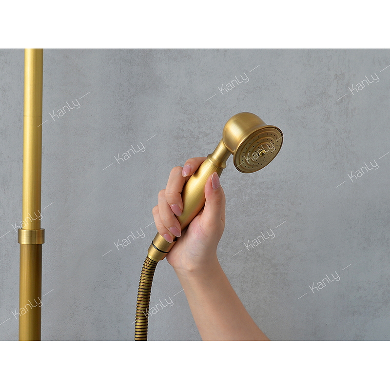 Sen tắm đứng nóng lạnh bằng đồng Kanly GCS11