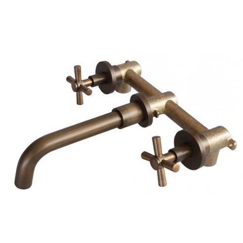 Vòi lavabo nóng lạnh âm tường bằng đồng cổ điển Kanly GCT07