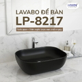 Chậu rửa mặt dương bàn lavabo đặt bàn cao cấp HIWIN LP-8217