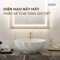 Chậu rửa mặt dương bàn lavabo đặt bàn cao cấp HIWIN LP-8013