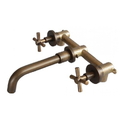 Vòi lavabo nóng lạnh âm tường bằng đồng cổ điển Kanly GCT07
