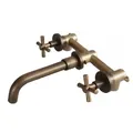 Vòi lavabo nóng lạnh âm tường bằng đồng cổ điển Kanly GCT07