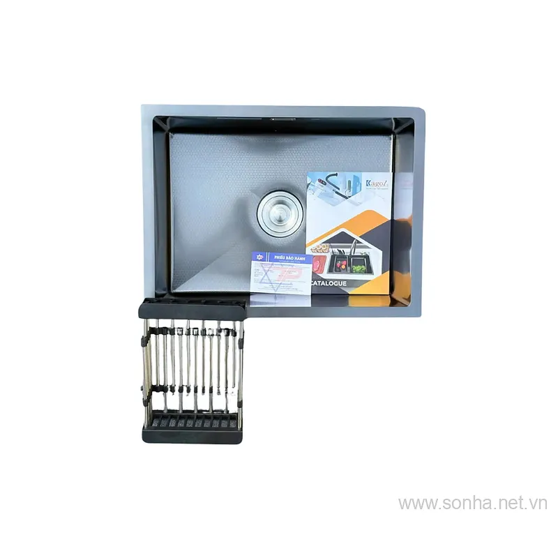Chậu rửa bát inox phủ nano 1 hố Kagol KND6045 AB