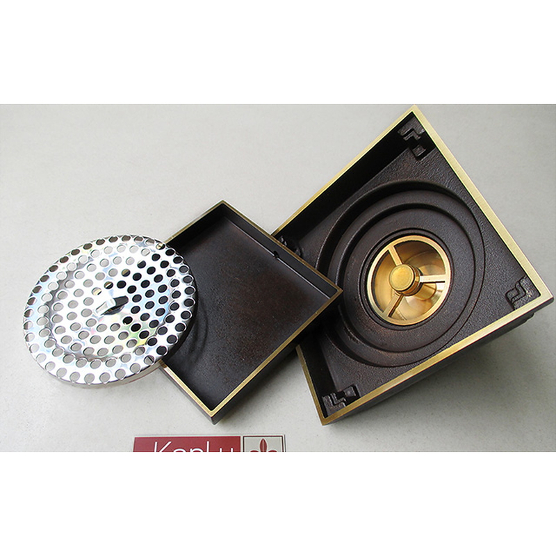 Phễu thoát sàn bằng đồng Kanly GCP09